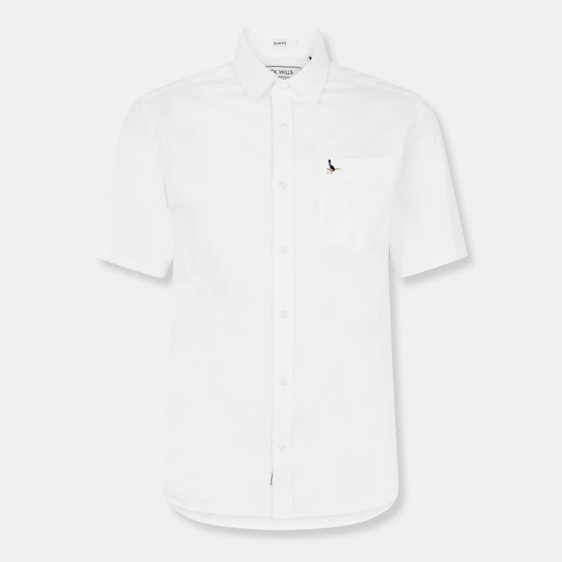 Image of Jack Wills Stableton Classic Oxford Shirt Mens White male XS