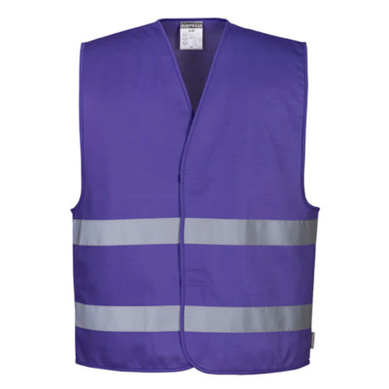 Image of Portwest Iona 2 Band Reflective Safety Vest F474PURL/XL Colour: Purple