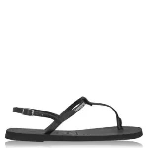 Image of Havaianas You Riviera Flip Flops Womens - Black