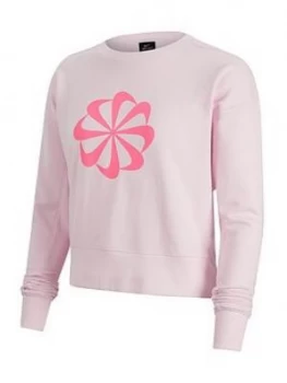 Image of Nike Training Icon Clash Sweatshirt - Pink Foam