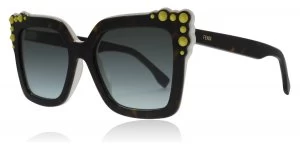 Image of Fendi FF0260/S Sunglasses Havana / White C9K 52mm