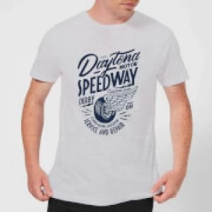 Image of Daytona Speedway Mens T-Shirt - Grey - M