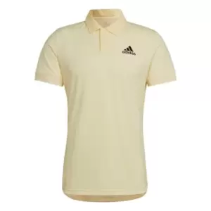 Image of adidas Tennis New York FreeLift Polo Shirt Mens - Yellow