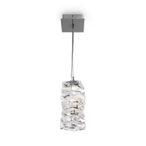 Image of Maytoni Coil Modern Pendant Ceiling Light Chrome 3000K