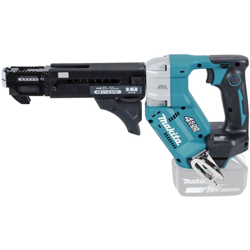 Image of Makita DFR552 18v LXT Cordless Brushless Auto Feed Screwdriver DFR552Z Batteries: No Batteries