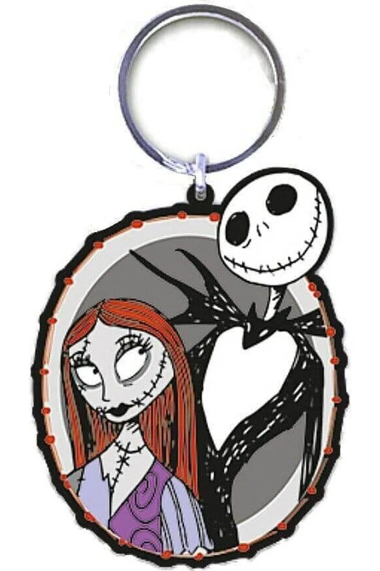 Image of Nightmare Before Christmas Jack & Sally Keyring Multicolor Unisex One Size