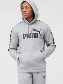Image of Puma Amplified Hoodie - Medium Grey Heather, Size L, Men