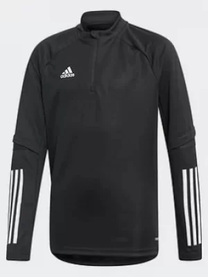 Image of Boys, adidas Condivo 20 Training Top, Black, Size 7-8 Years