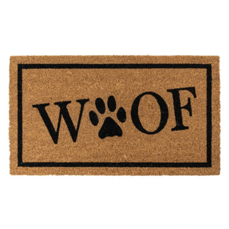 Image of Jvl Eco-Friendly Latex Backed Coir Entrance Doormat, 40X70Cm - Woof
