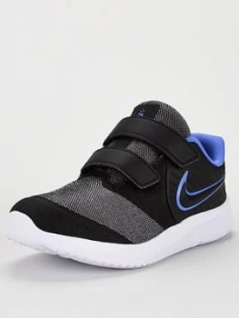Image of Nike Star Runner 2 Glitter Infant Trainers - Black/Blue