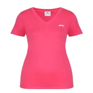 Image of Slazenger V Neck Tee - Pink