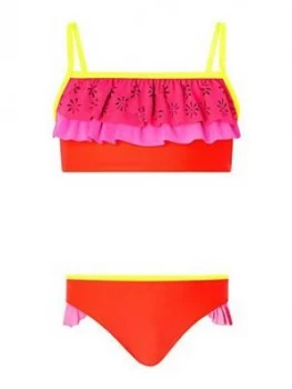 Image of Accessorize Girls Colourblock Layered Bikini - Multi