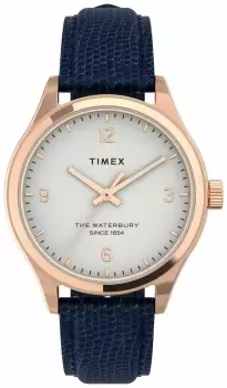 Image of Timex TW2U97600 Womens Waterbury Rose-Gold Tone Case And Watch