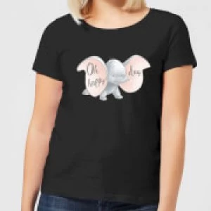 Image of Dumbo Happy Day Womens T-Shirt - Black