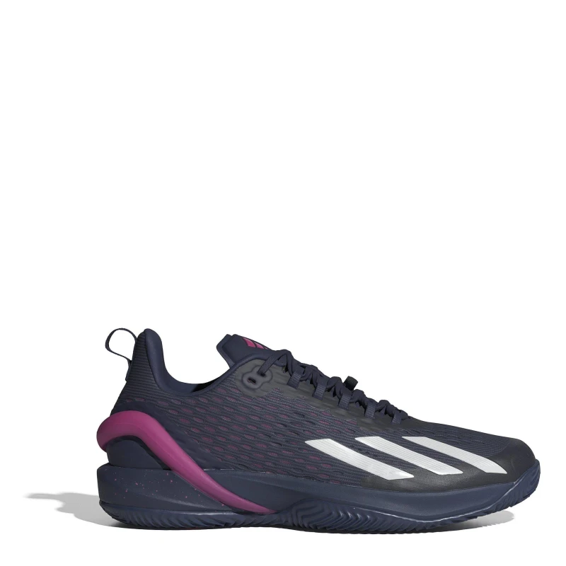 Image of adidas Adizero Cybersonic Clay Tennis Shoes Mens Blue/Met/Pink male 6.5 (40)