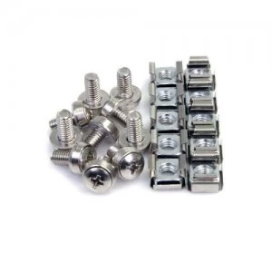 Image of 100x M6 Mounting Screws and Cage Nuts
