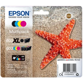 Image of Epson Starfish 603XL Black And Tri Colour Ink Cartridge