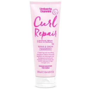 Image of Umberto Giannini Curl Repair and Grow Shampoo 250ml