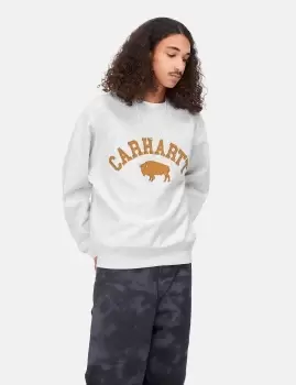 Image of Carhartt-WIP Locker Sweatshirt - Ash Heather/Brown