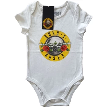 Image of Guns N' Roses - Classic Logo Kids 3-6 Months Babywear - White