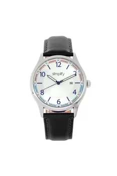 Image of The 6900 Leather-Band Watch with Date