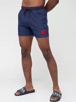 Image of HUGO Dominica Swim Shorts - Dark Blue, Dark Blue, Size 2XL, Men
