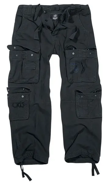 Image of Brandit Pure Vintage Trousers Cargo Trousers Black 4XL Men