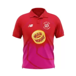Image of New Balance Balance Welsh Fire Polo Shirt Mens - Red