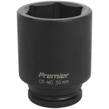 Image of Sealey 3/4" Drive Deep Hexagon Impact Socket Metric 3/4" 50mm