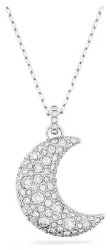 Image of Swarovski 5666181 Luna Pendant Necklace Rhodium Plated White Jewellery