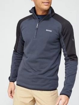 Image of Regatta Highton Half Zip Top - Grey/Black, Size S, Men