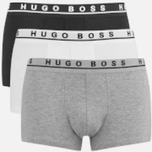 Image of Hugo Boss 3 Pack Core Boxer Trunks Black/White/Grey Size XL Men