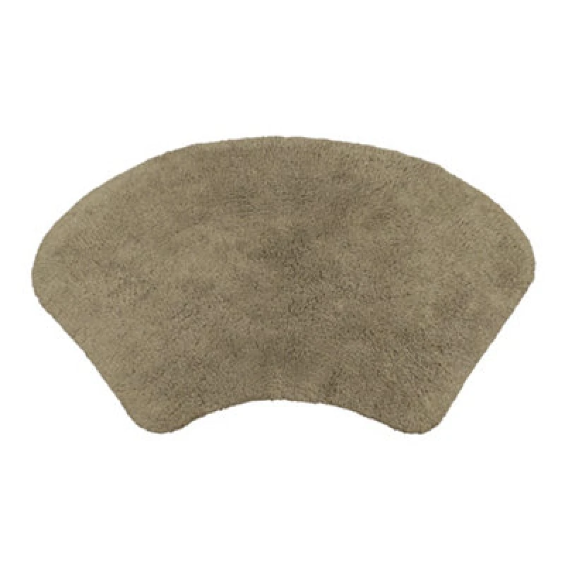 Image of Allure Bath Fashions Curved Shower Mat 100% Cotton - Mocha