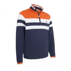 Image of Callaway LS STREET BLOCKED 1/4 ZIP JACKET NAVY BLAZER - M