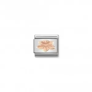 Image of Nomination Composable Classic Stainless Rose Gold Daffodil Link 430104/23
