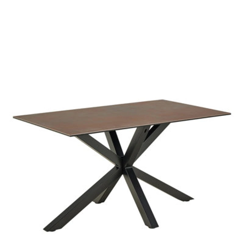 Image of Furniture To Go Heaven Dining Table With Ceramic Rusty Brown Top (L) 135Cm Seats Up To 4