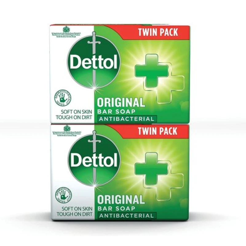 Image of Dettol Dettol Original Antibacterial Bar Soap Twin Pack 2x100g (Pack of 6) 3180668 3180668