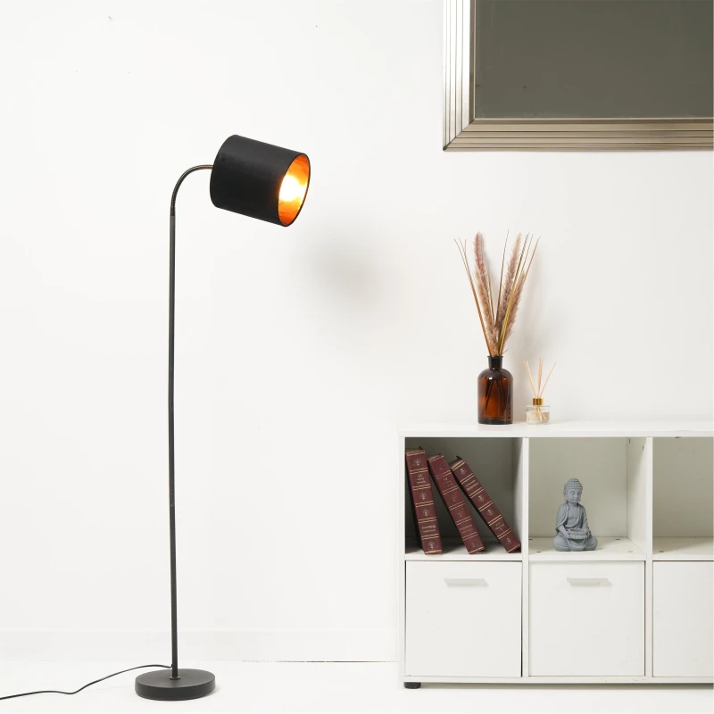 Image of K Living Hove Floor Lamp With Black Shade