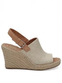 Image of Toms Monica Wedge Sandal - Natural