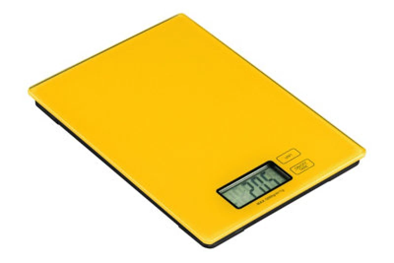 Image of Premier Housewares Zing Glass Kitchen Scale Yellow