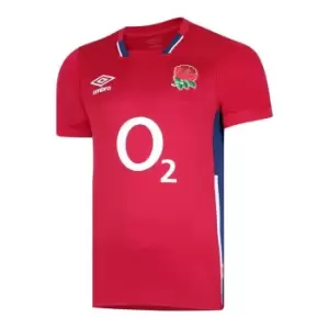 Image of Umbro England Alternate Rugby Shirt 2021 2022 - Red