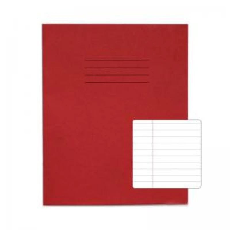 Image of RHINO 8 x 6.5 Exercise Book 48 Page, Red, F8M (Pack of 100)
