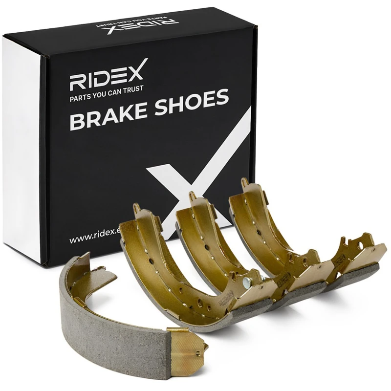 Image of RIDEX 70B0112 Brake Shoes Rear Axle, Ø: 295mm, without lever Brake Shoe Set (70)