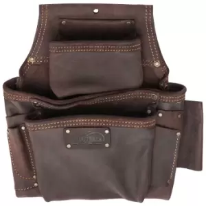 Image of Ox Tools - Pro Oil Tanned Leather 3 Pocket Fastener Pouch