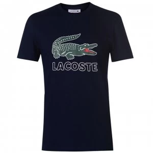 Image of Lacoste Logo Tee - Marine