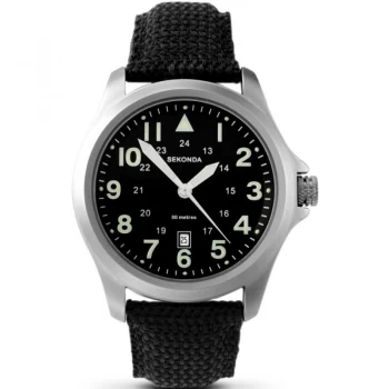 Image of Sekonda Black 'Aviator' Watch - 3347