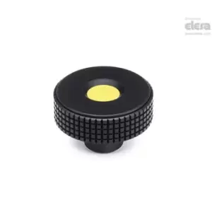 Image of ELESA Diamond knurled knob-MBT.50 B-6-C2 Orange