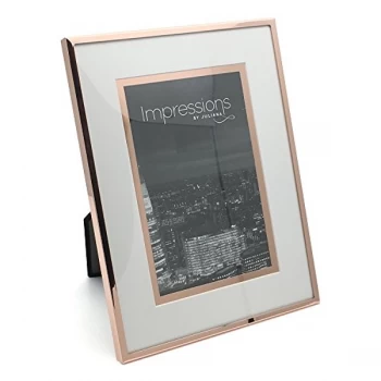 Image of 4" x 6" - Impressions Copper Finish Photo Frame Foil Border
