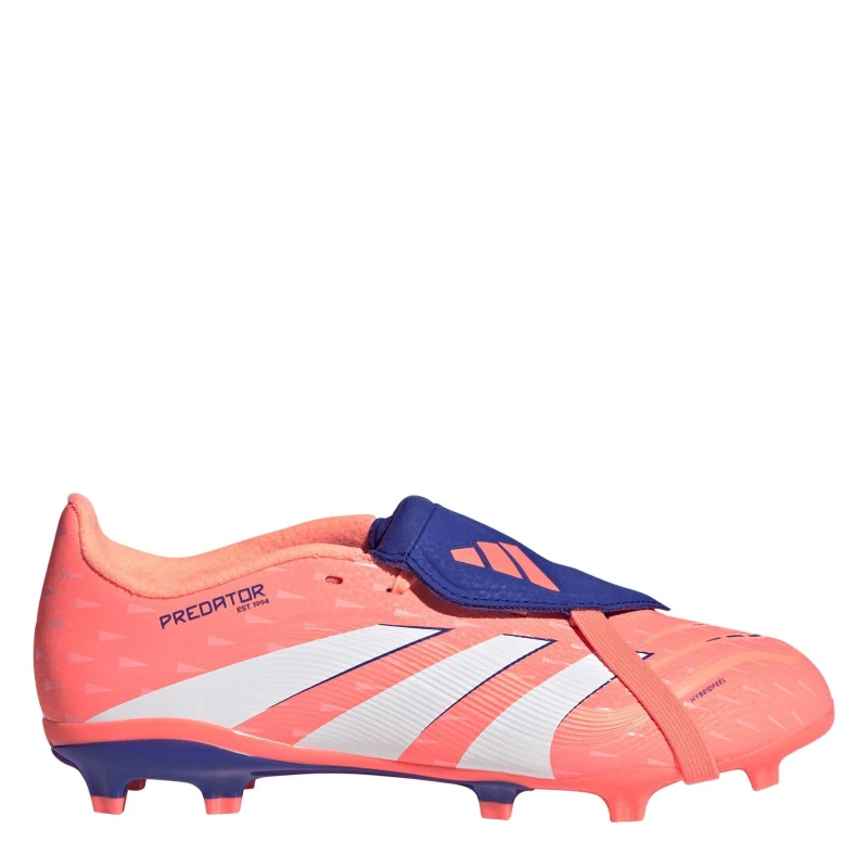 Image of adidas Predator League Fold-Over Tongue Childrens Firm Ground Football Boots Firm Ground Football Boots C10 (28) Orange 08047412100