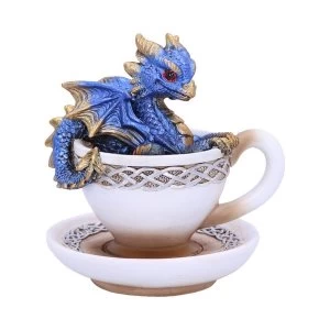Image of Dracuccino (Blue) Dragon Teacup Figurine